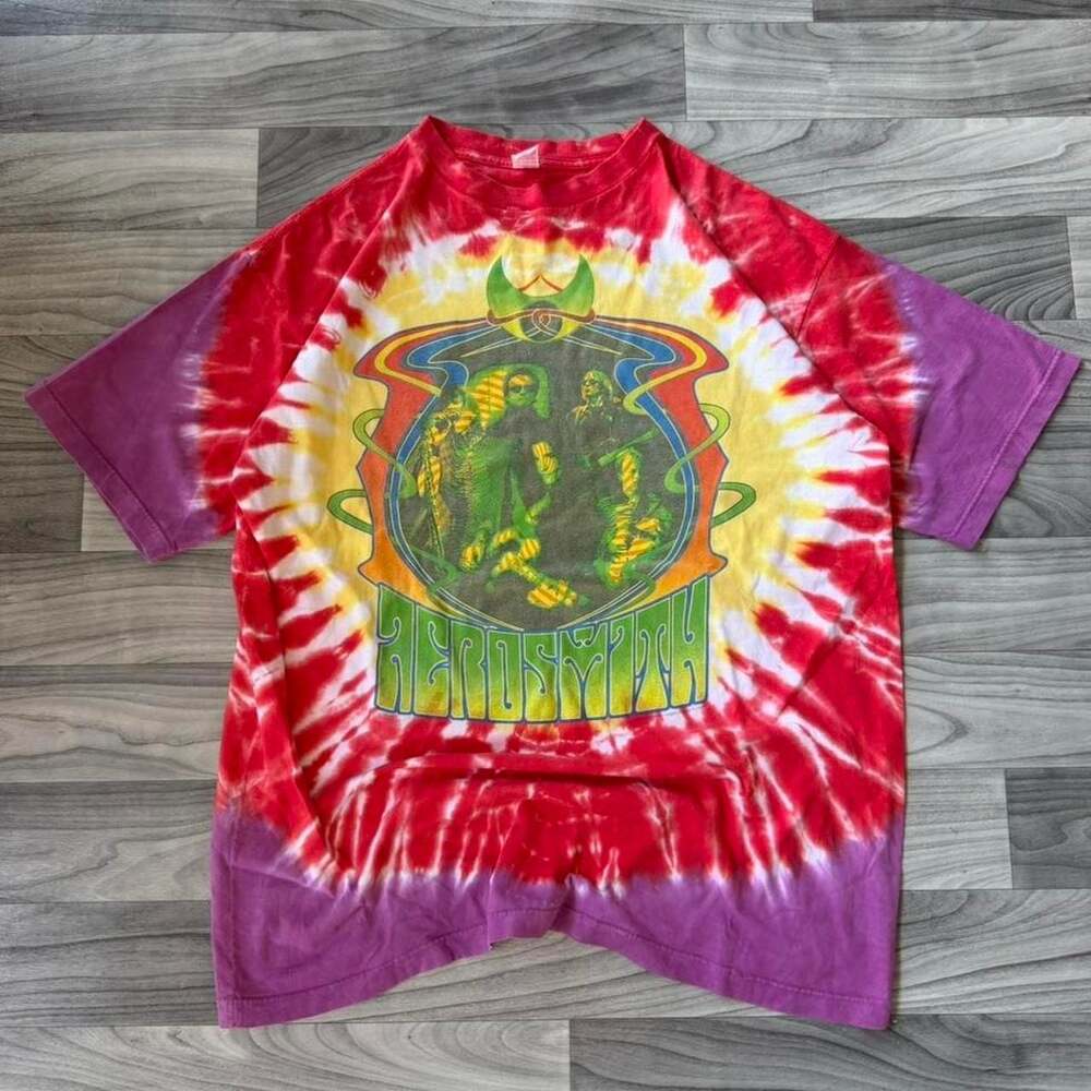Aerosmith Girls Of Summer 2002 Tour Tie Dye Shirt